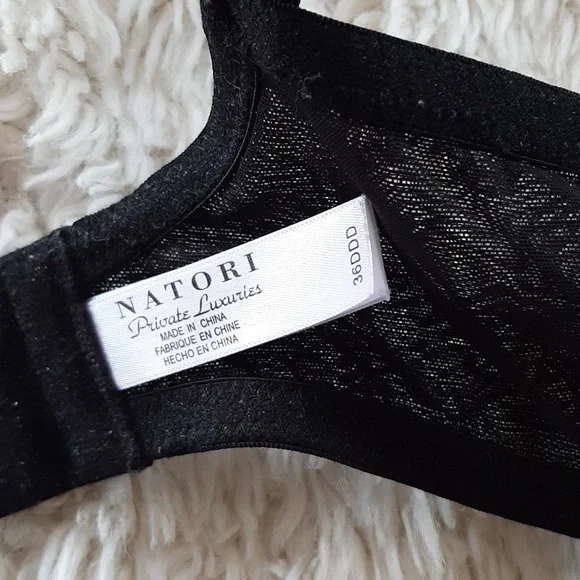 Natori Private Luxuries Black Lace Maternity Nursing Bra 36DDD - Picture 3 of 4